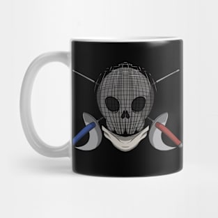 Fencing crew Jolly Roger pirate flag (no caption) Mug